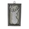 Northlight 32913483 10.25 in. Silver Glittered Buck Silhouette Box Framed Christmas Wall Hanging